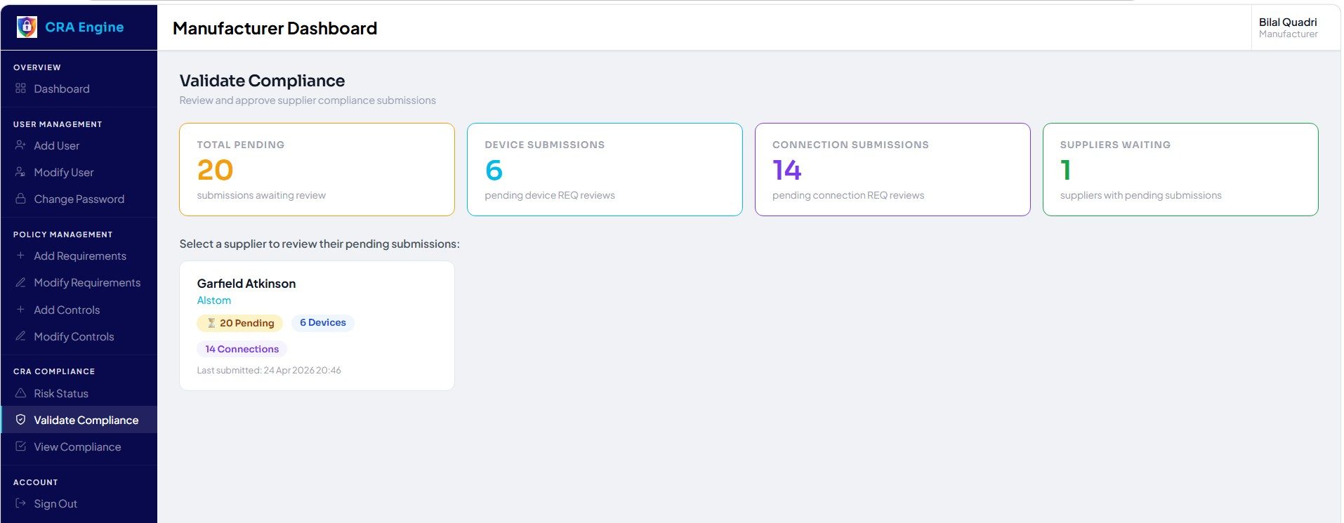 Validate Compliance